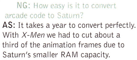 File:XMen COTA NextGen May 1996 Capcom interview excerpt about Saturn conversion.jpg
