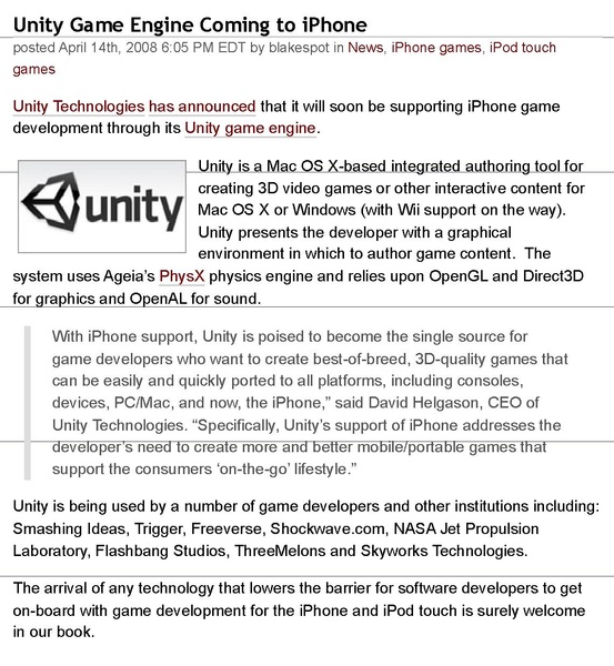 File:Touch Arcade » Unity Game Engine Coming to iPhone.pdf