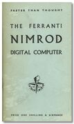 Front page of the informational booklet on NIMROD. (1950)