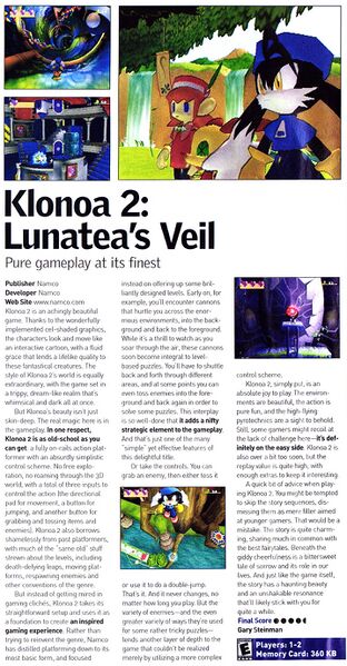 File:Klonoa 2 Lunatea's Veil review in Official US PlayStation Magazine issue 47.jpg