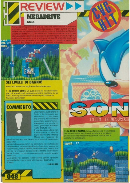 File:Sonic 1 MD review in CVG Italy issue 8.pdf