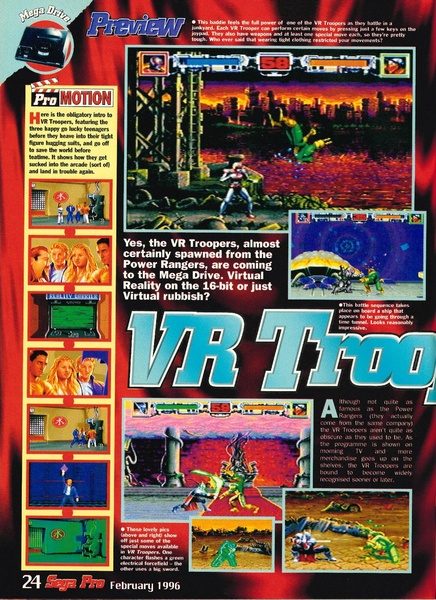 File:VR Troopers Genesis preview SegaPro issue 54.pdf