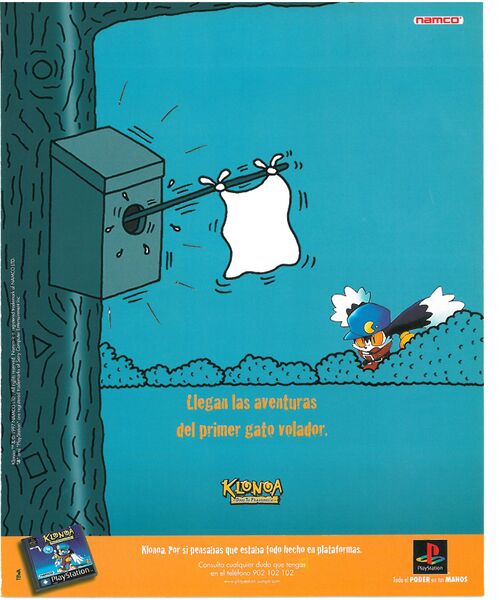 File:Klonoa Door to Phantomile Spanish print ad from PlayStation Magazine Spain issue 18.jpg