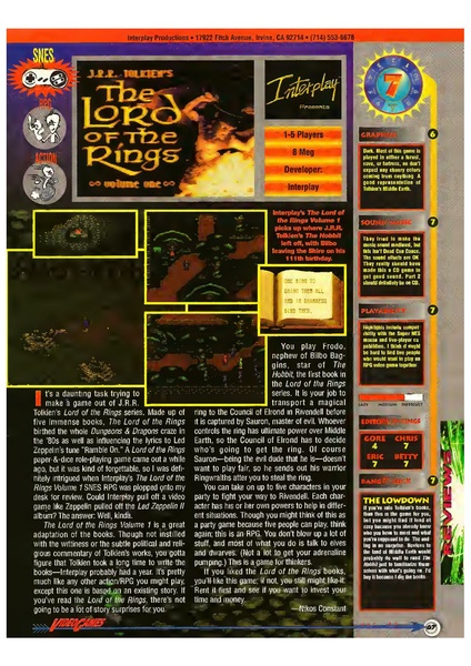 File:Review LOTR Video Games The Ultimate Gaming Magazine Issue 66 July 1994.pdf