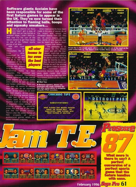 File:NBA Jam TE Saturn review SegaPro issue 54.pdf