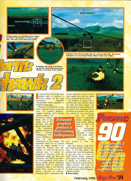 File:Firestorm Thunderhawk 2 Saturn review SegaPro issue 54.pdf