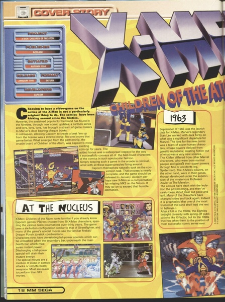 File:XMen COTA Saturn preview Mean Machines Sega issue 38.pdf