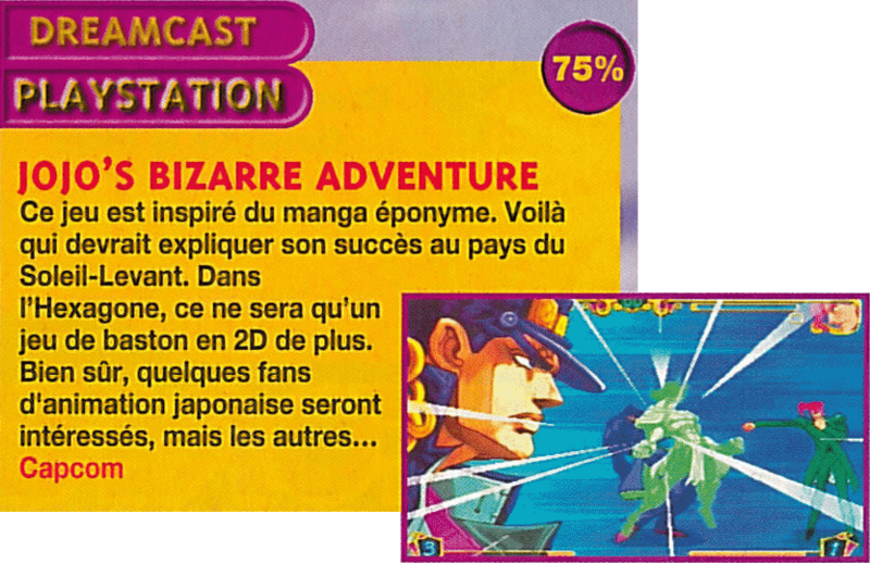 File:JJBA Capcom console French review in Consoles Plus issue 99.png