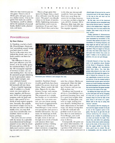 File:AmigaWorld0703-Mar1991 pages 86, 88 - Powermonger review.pdf