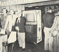A cabinet of Winner IV on site at Midway's booth. (1973)