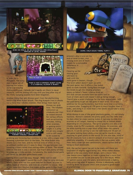 File:Klonoa Door to Phantomile review in Hardcore Gamer volume 2 issue 7.pdf