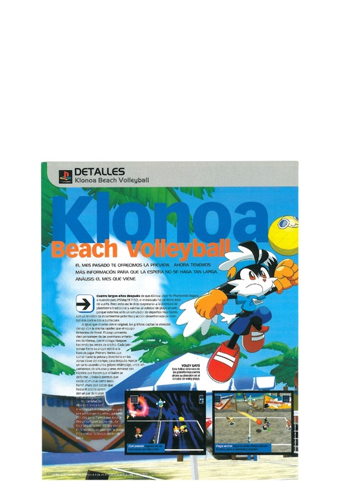 File:Klonoa Beach Volleyball preview in PlayStation Magazine Spain issue 70.pdf
