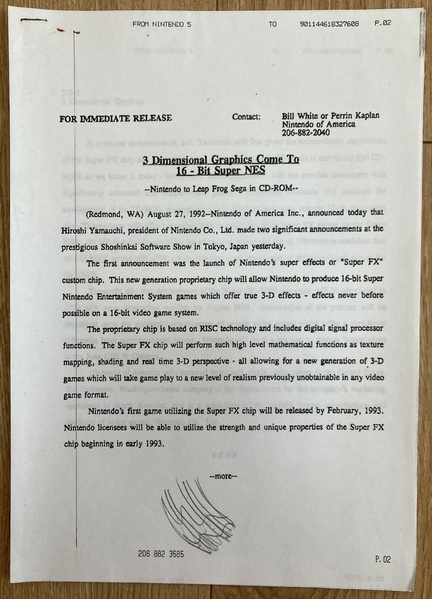 File:Nintendo of America Super FX and SNES CD press release from 1992.pdf