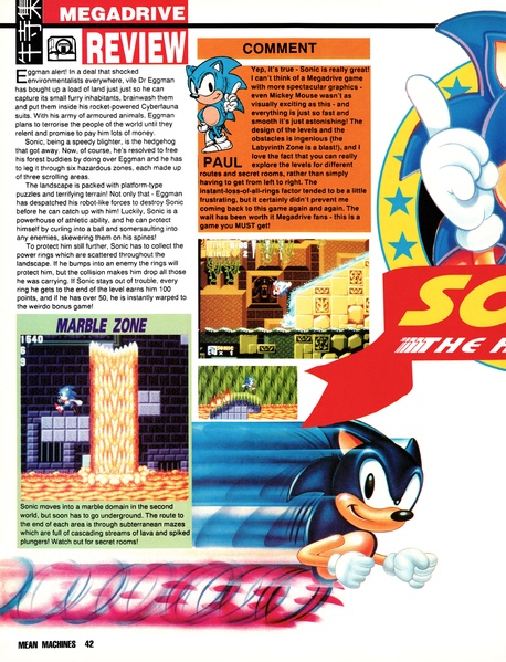 File:Sonic 1 MD review in Mean Machines issue 10.pdf