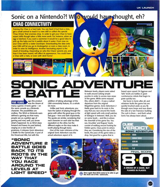 File:Sonic Adventure 2 Battle review in Cube UK issue 6.jpg