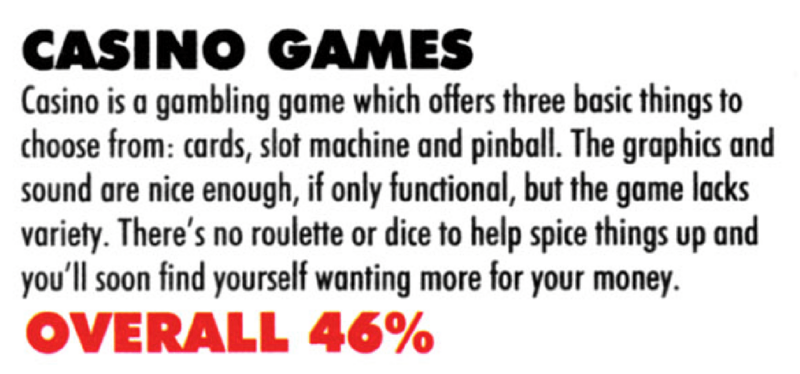 File:Casino Games short review Mean Machines Sega issue 1.png