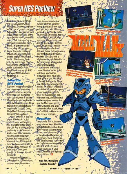 File:Mega Man X SNES preview in GamePro issue 50.jpg