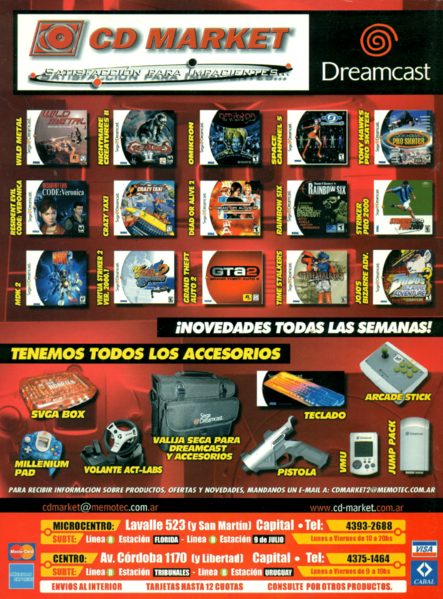 File:Dreamcast ad in Spanish from Next Level issue 17.png