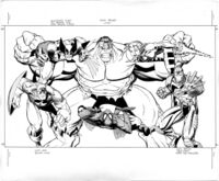 Marvel Super Heroes original marquee art by Arthur Adams.jpg