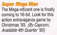 Mega Man X SNES CES preview blurb in GamePro issue 45.jpg