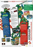 German ad for various Ninja Turtles games in Megablast (November 1992)