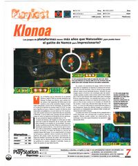 Klonoa Door to Phantomile Spanish review in PlayStation Magazine Spain issue 18.jpg