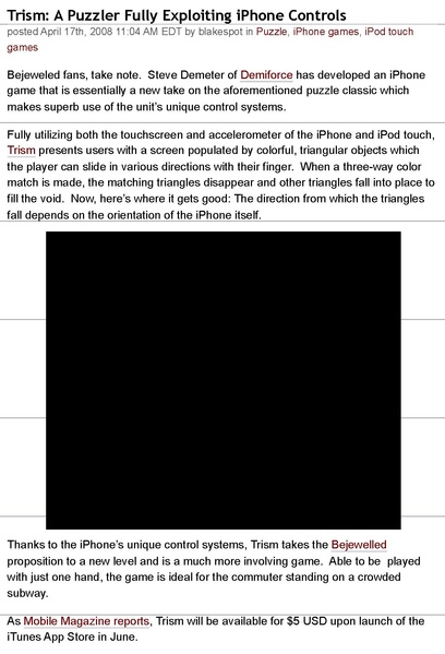 File:Touch Arcade » Trism A Puzzler Fully Exploiting iPhone Controls.pdf