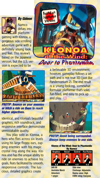 File:Klonoa Door to Phantomile review in GamePro issue 114.png