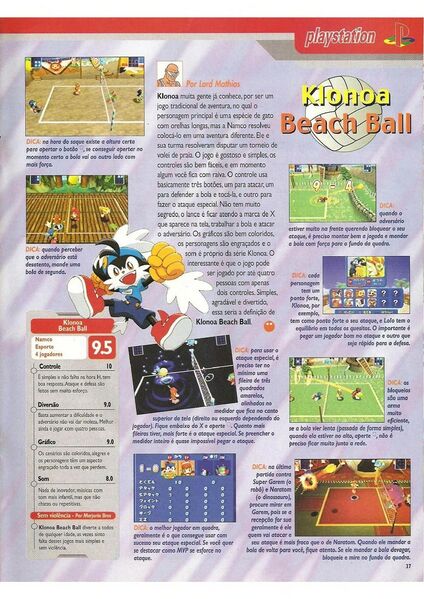 File:Klonoa Beach Volleyball Portuguese review in Super Game Power issue 92.jpg