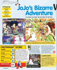 JJBA Capcom Dreamcast review in Mr Dreamcast issue 1.png