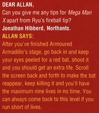 Mega Man X SNES reader question in Super Play issue 24.jpg
