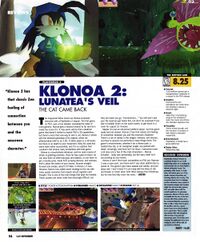 Klonoa 2 Lunatea's Veil review in Game Informer issue 100.jpg