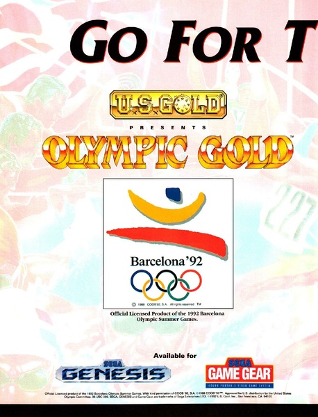 File:Olympic Gold Barcelona 92 Mega Drive and Game Gear ad in EGM issue 39.pdf