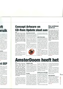 Article from CTW Benelux (april 1999), discussing the upcoming game AmsterDoom. Mentions a november 1999 launch date which was not met, and some content that did not end up in the finale game.