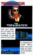Nintendo Power preview of The Terminator, now a platformer.