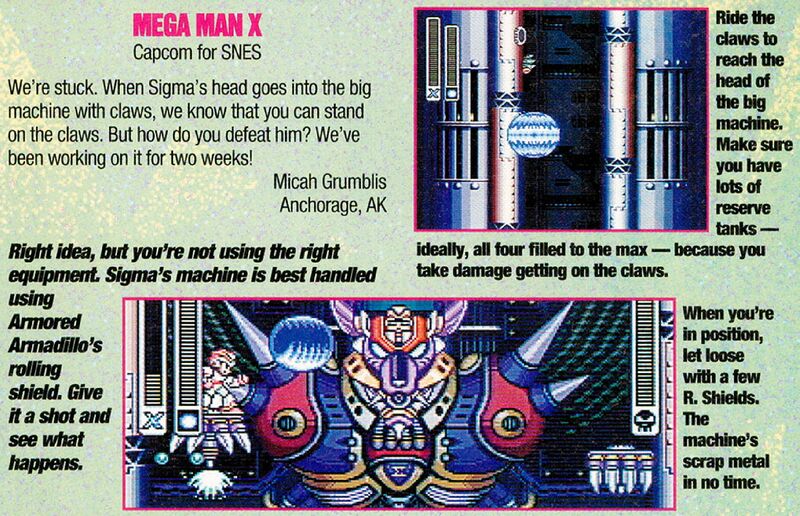 File:Mega Man X SNES reader question in Game Players issue 62.jpg