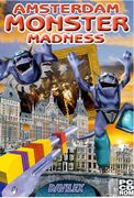 Box with new name and artwork for the renamed version of the game, now called Amsterdam Monster Madness. Presumed to have started using this name and art around October of 2001.
