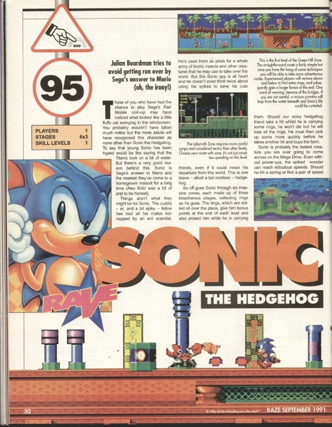 File:Sonic 1 MD review in Raze issue 11.pdf