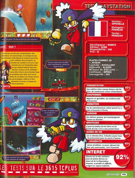 File:Klonoa Door to Phantomile French review in Consoles Plus issue 77.pdf
