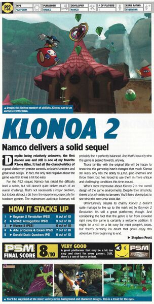 File:Klonoa 2 Lunatea's Veil review in PSM issue 47.jpeg