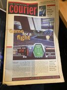 Front page article for Gunmetal's upcoming release (December 3rd, 1997)