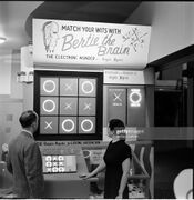 Full view of the front display for Bertie the Brain (1950).