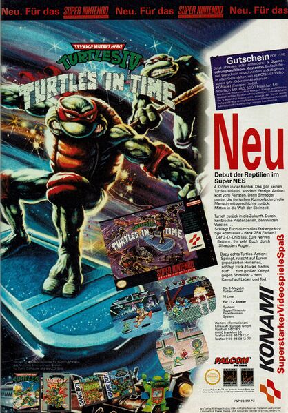 File:Turtles in Time SNES German ad in Power Play November 1992.jpg