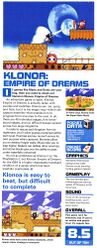 Klonoa Empire of Dreams review in Pocket Games issue 7.jpg