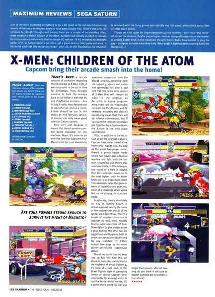 File:XMen COTA Saturn review MAXIMUM issue 4.pdf