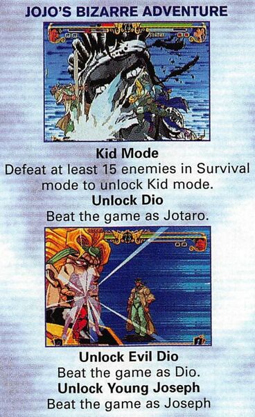 File:JJBA Capcom Dreamcast unlockables in GameFan August 2000.jpg