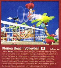 Klonoa Beach Volleyball preview in Official US PlayStation Magazine issue 55.jpg