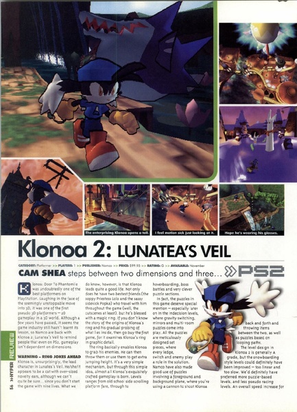 File:Klonoa 2 Lunatea's Veil review in Hyper issue 98.pdf