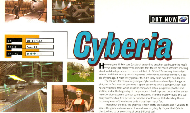 File:Cyberia Saturn short review Sega Saturn Magazine issue 5.png
