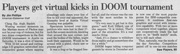 Article about Doom tournament, Austin American-Statesman (8 May 1994)